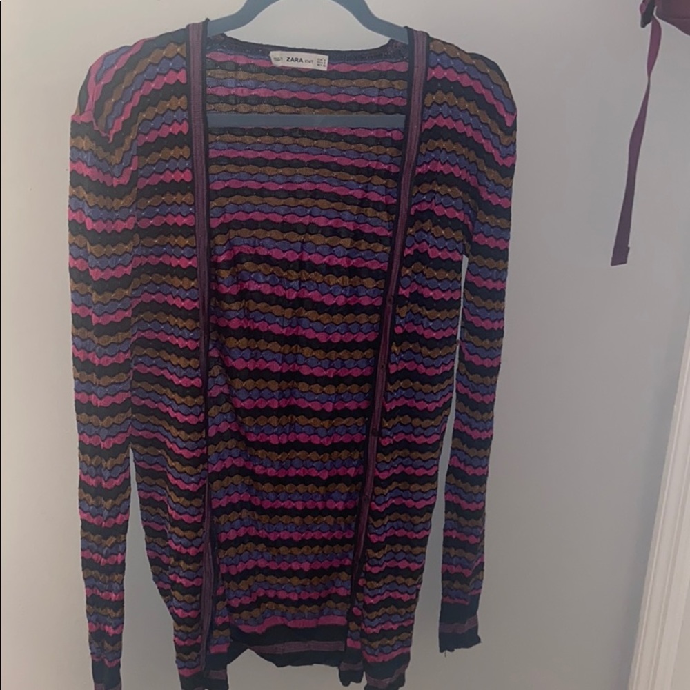 Zara Striped Cardigan - Picture 2 of 5